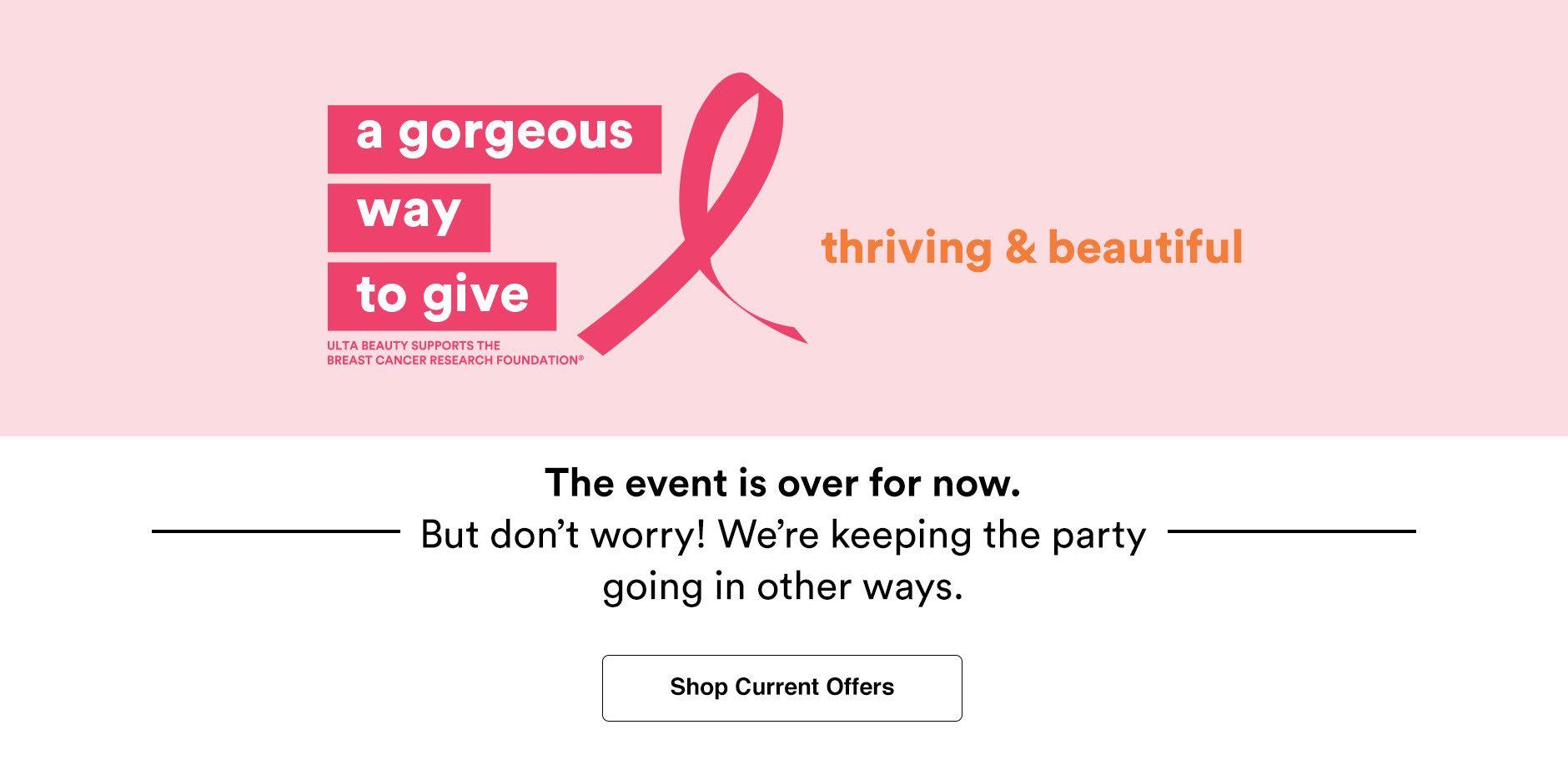 BCRF Logo - A Gorgeous Way To Give | Ulta Beauty