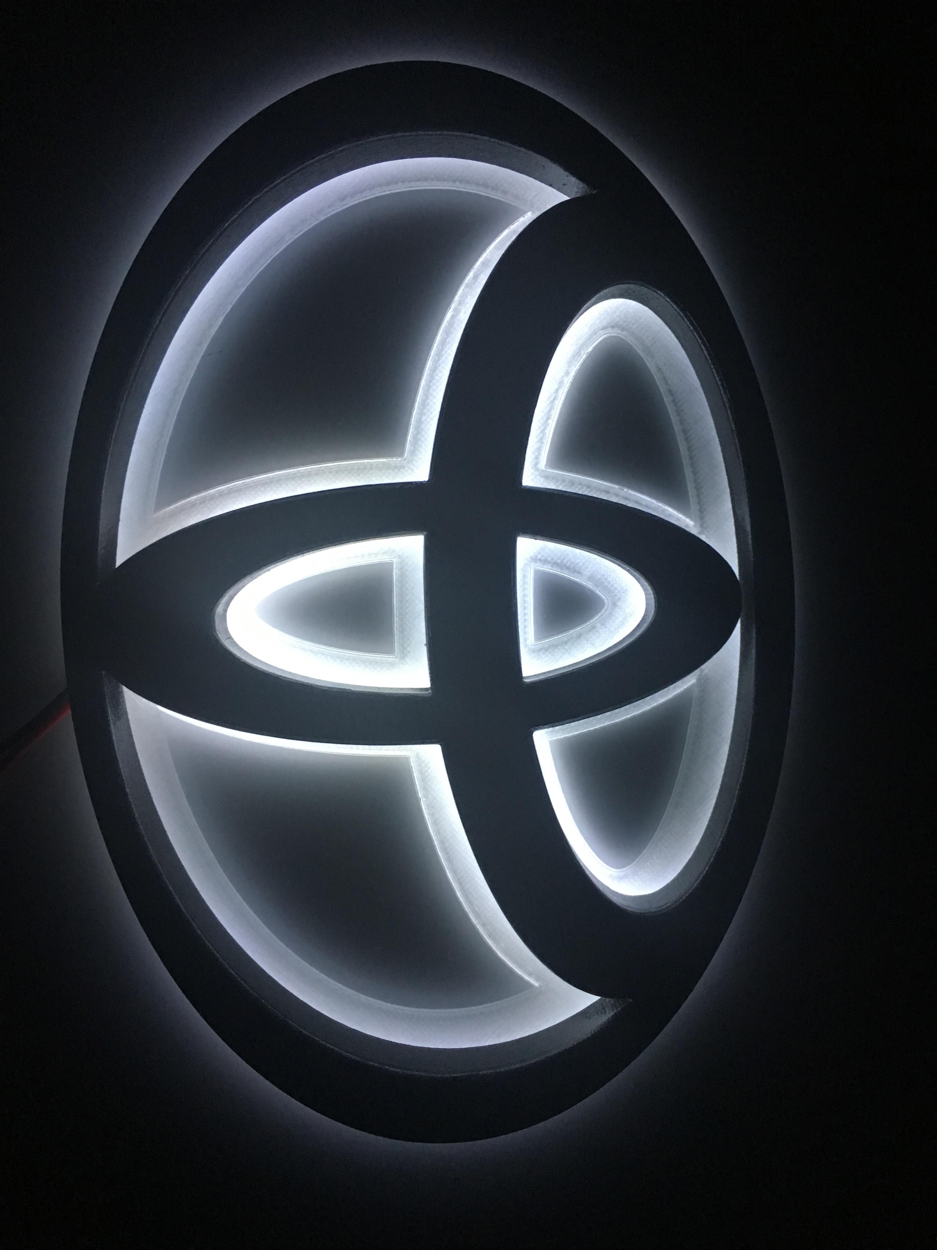 Tundra Logo - CUSTOM LED BACKLIT TUNDRA EMBLEM