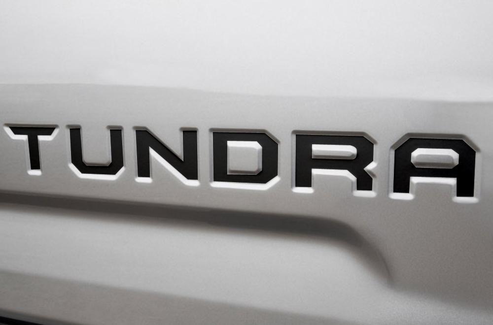 Tundra Logo - Toyota Tundra (2014-2017) Custom Vinyl Decal Kit -TAILGATE LOGO INLAY -