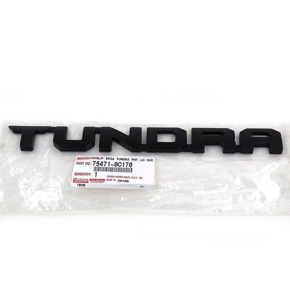 Tundra Logo - Details about GENUINE OEM TOYOTA TUNDRA (LH) DRIVER SIDE BLACK TUNDRA  EMBLEM 75471-0C170