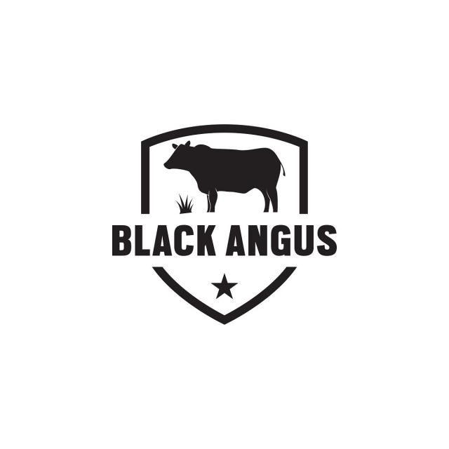 Angus Logo - Black angus logo icon template Template for Free Download on Pngtree