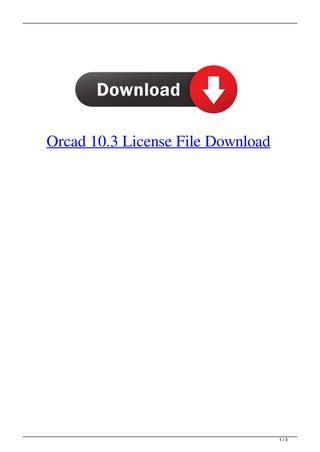 OrCAD Logo - Orcad 10.3 License File Download