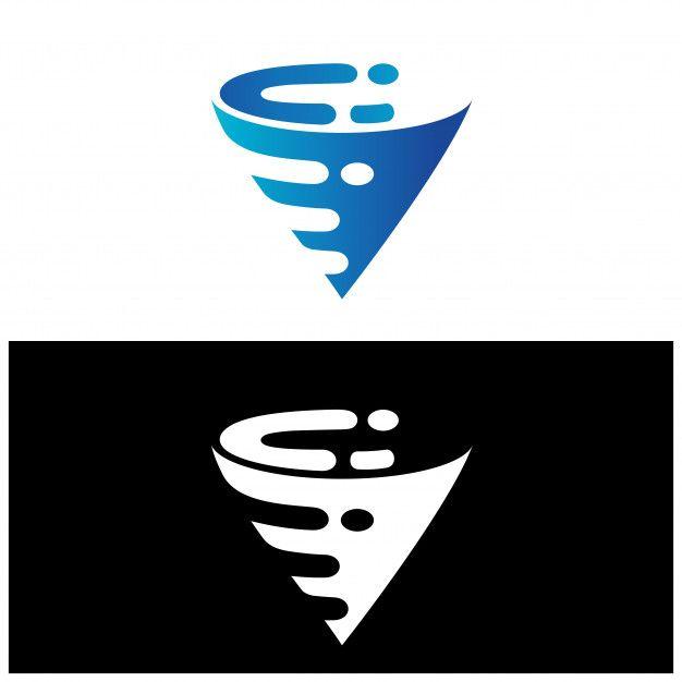 Tornado Logo - Tornado abstract logo vector Vector | Premium Download