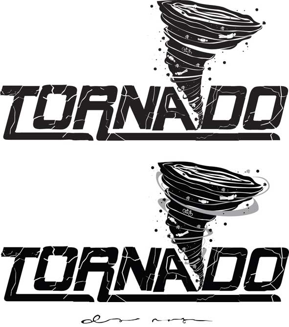 Tornado Logo - ecci design 2007: tornado logo, design by desy nafisah