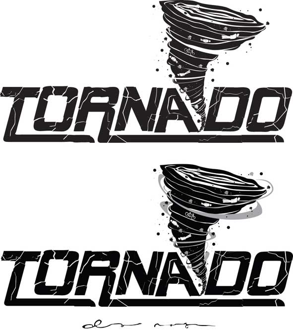 Tornado Logo - ecci design 2007: tornado logo, design