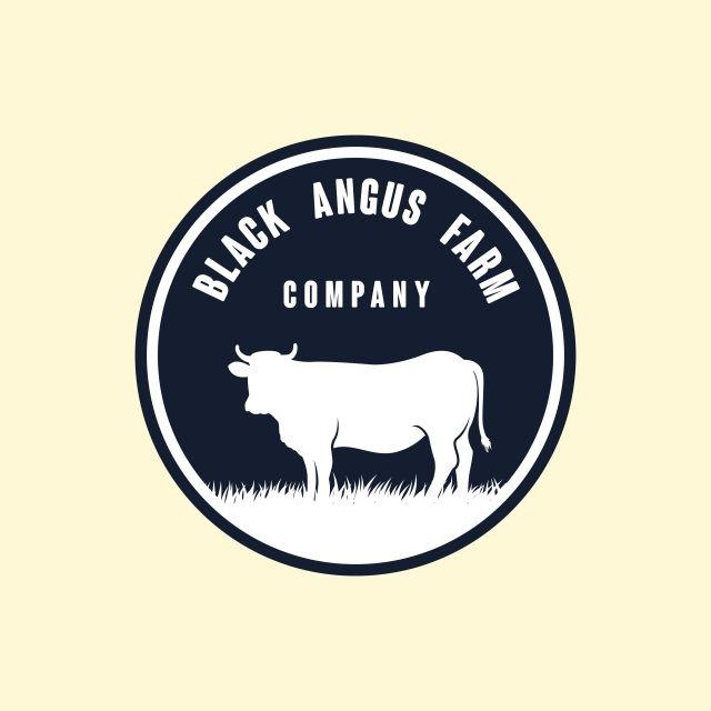 Angus Logo - Black Angus Logo Design Template Cow Farm Logo Design, Milk, Farm