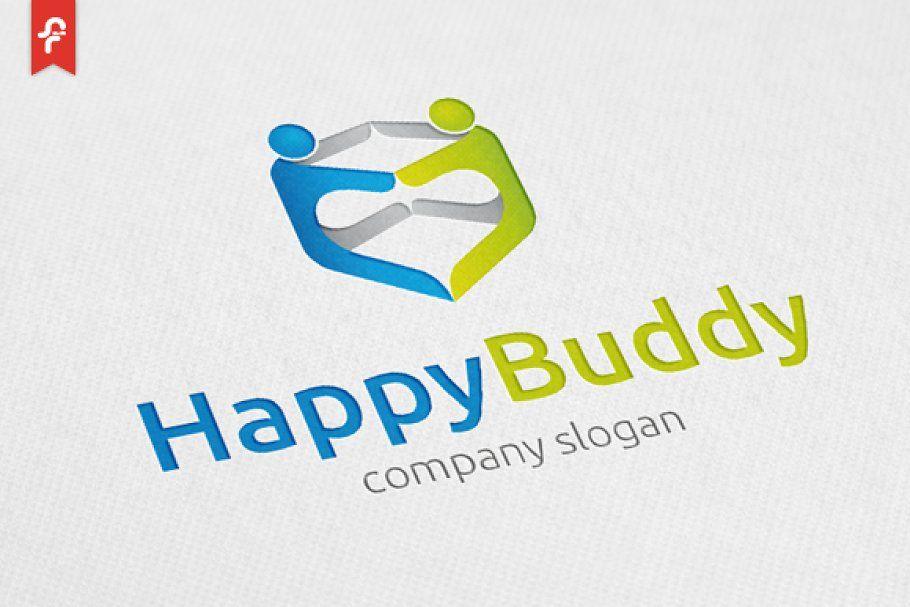 Buddy Logo - Happy Buddy Logo ~ Logo Templates ~ Creative Market