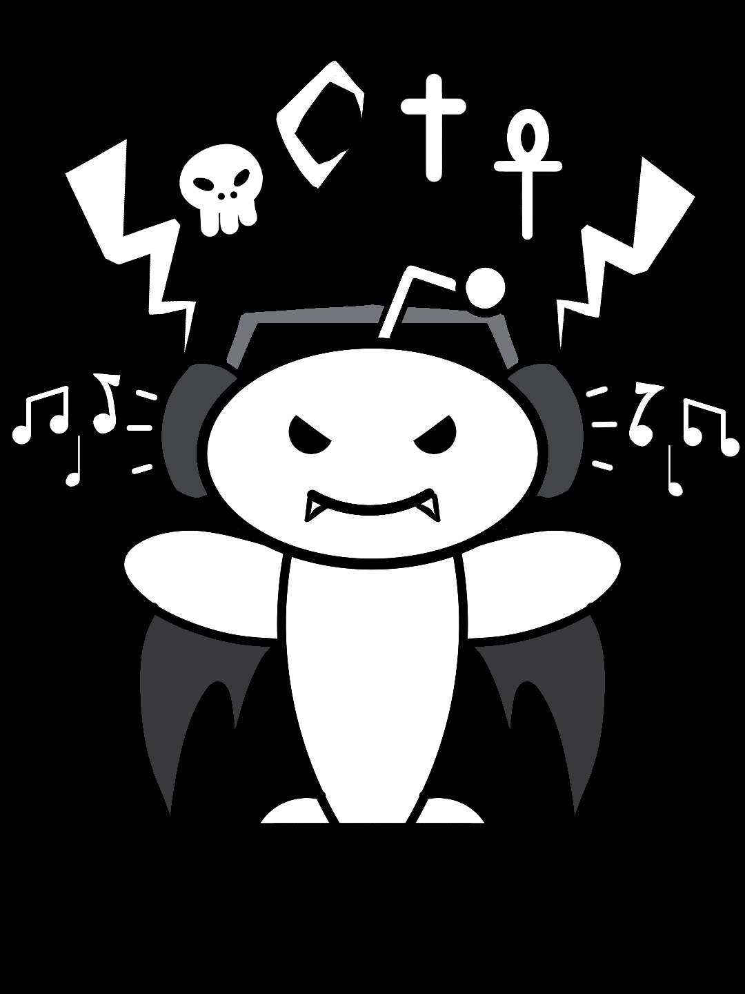 Goth Logo - I made a goth reddit logo