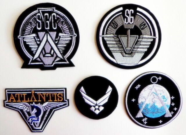 Goth Logo - Stargate Sg-1 TV Series Patches Full Set of 5 Command Uniform Goth Punk Logo