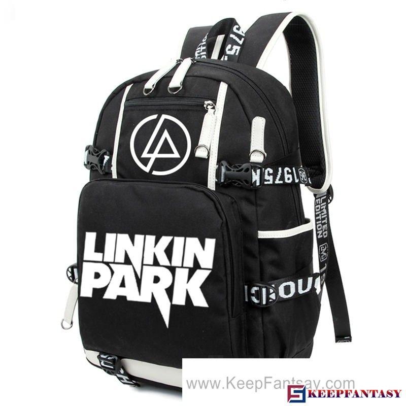 Linkin Park Logo - Linkin Park Logo School Bag Backpack