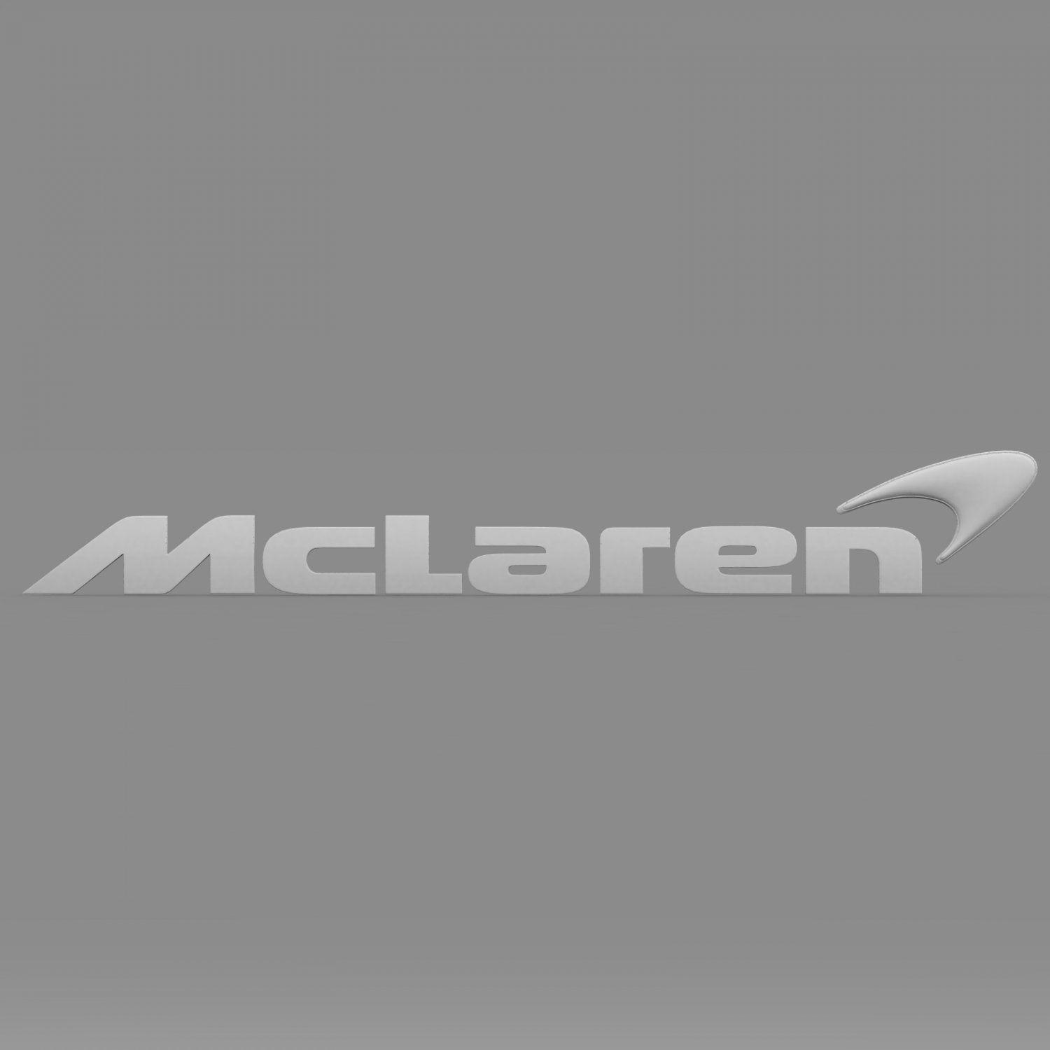 Maclarin Logo - Mclaren logo 3D Model in Parts of auto 3DExport