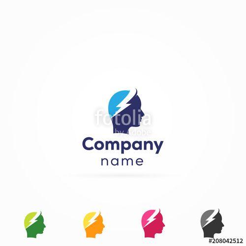 Head Logo - Digital Head Logo Stock Image And Royalty Free Vector Files