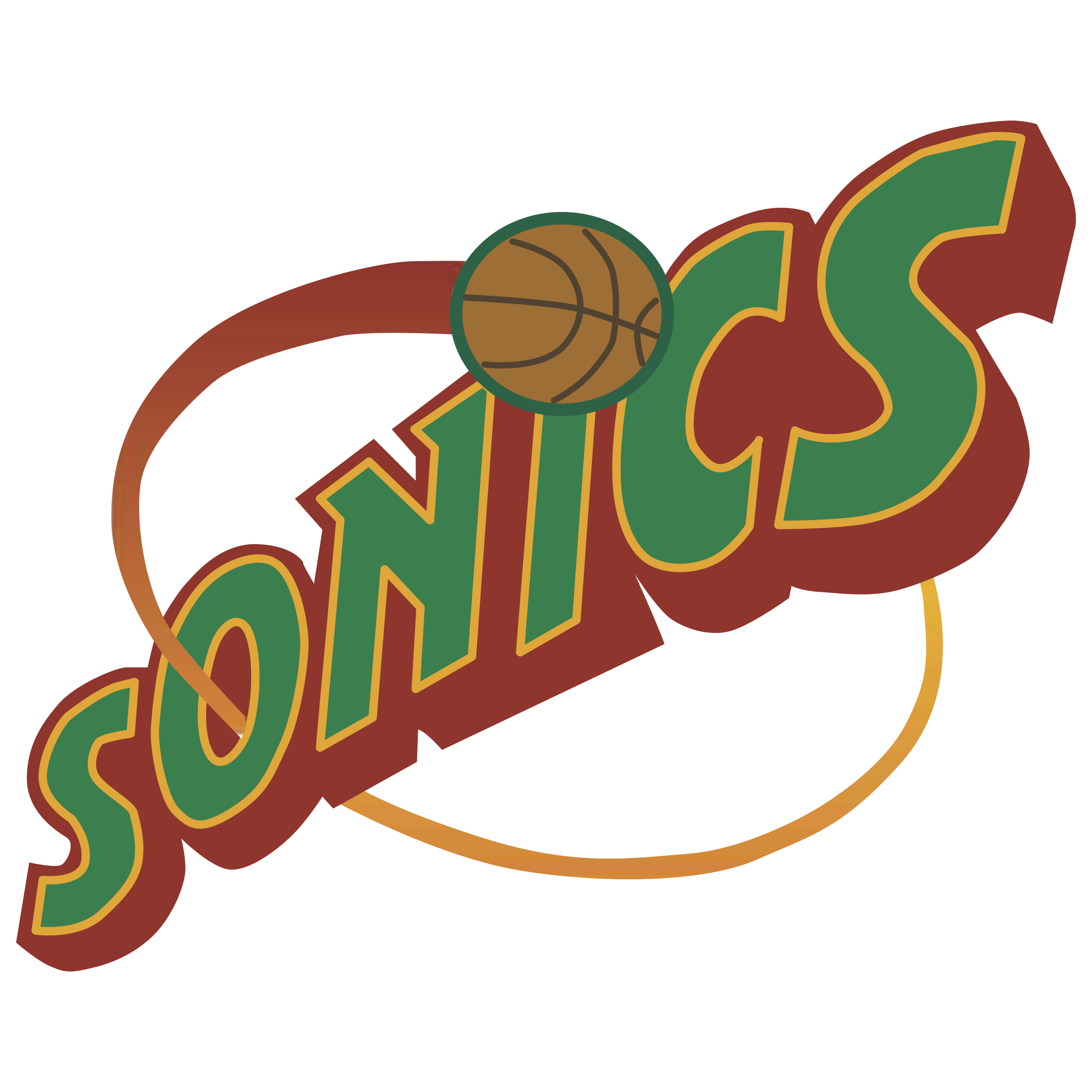 SuperSonics Logo - Seattle SuperSonics Logo PNG Transparent & SVG Vector - Freebie Supply