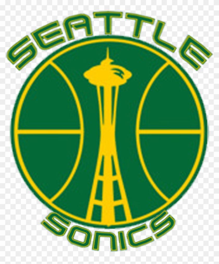 SuperSonics Logo - Nba 2k16 Sonics Logos Back To Album - Seattle Supersonics, HD Png ...
