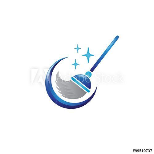 Broom Logo - Cleaning Broom Logo this stock vector and explore similar