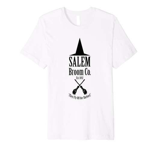 Broom Logo - Amazon.com: Salem Broom Company Est 1692 Shirt, Funny Witch Logo ...