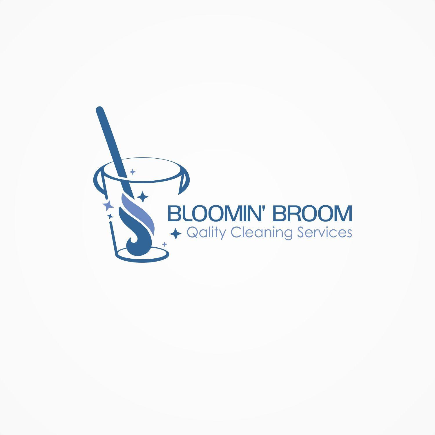 Broom Logo - Bold, Modern, House Cleaning Logo Design for BLOOMIN' BROOM Quality ...