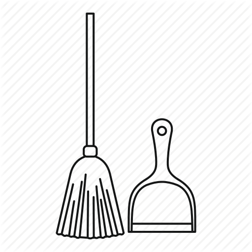 Broom Logo - 'Garbage thing - outline' by Ivan Ryabokon