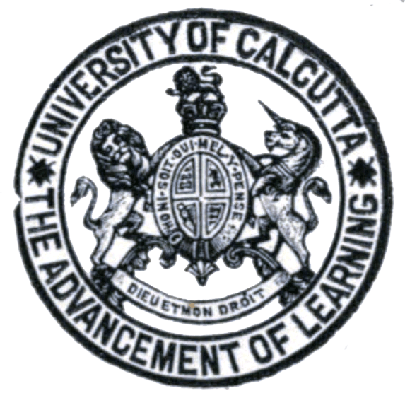 Calcutta Logo - File:Logo of Calcutta University - a diagram in The History of the ...