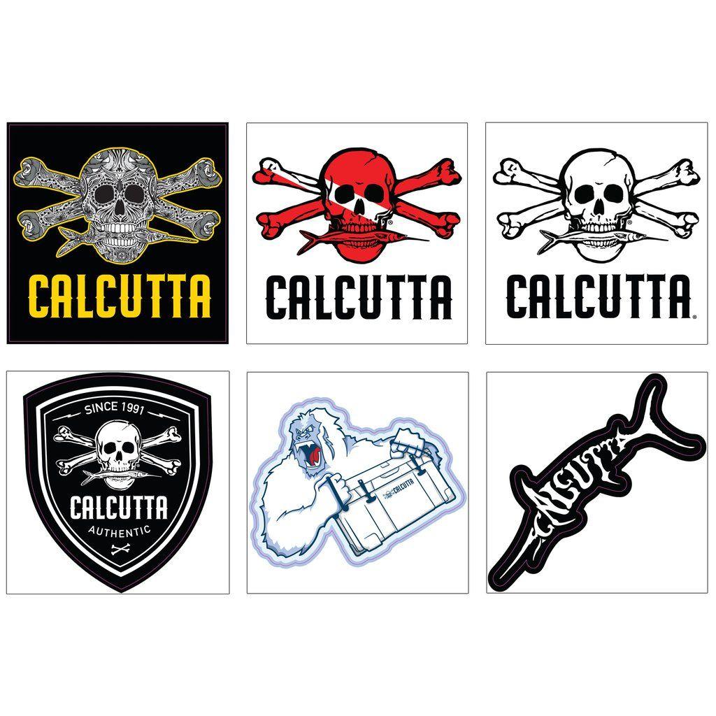 Calcutta Logo - Calcutta Sticker / Decal 6 pack Assortments