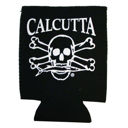 Calcutta Logo - Calcutta CPCBK Pocket Can Cooler Black w/Wht Logo