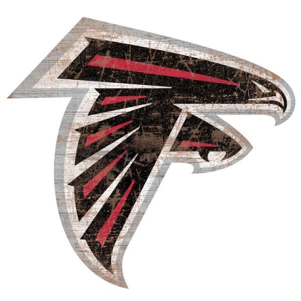 ATL Logo - Fan Creations Indoor Wood Atlanta Falcons Distressed Logo Cutout Sign