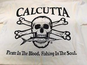 Calcutta Logo - Details about New Calcutta Original Logo WITH LOGO ON LONG Sleeve T-Shirt -  White/3XL