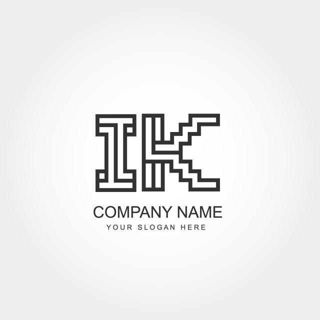 Ik Logo - Initial Letter IK Logo Design Template for Free Download on Pngtree