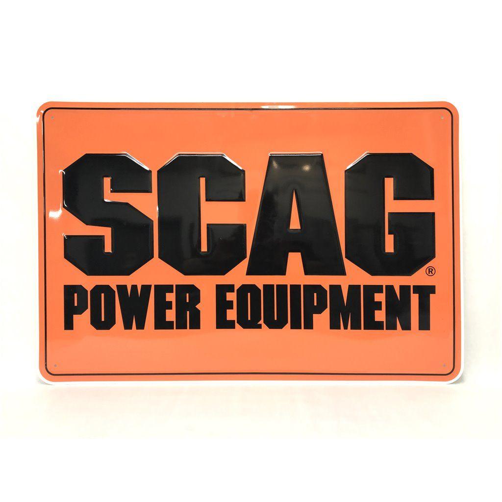Scag Logo - 14- 14- SCAG POWER EQUIPMENT, , SCAG TACKER SIGN, ORANGE WITH