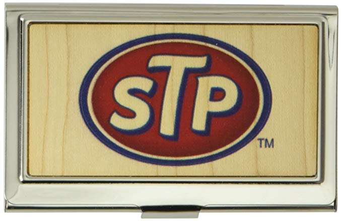 STP Logo - Business Card Holder Logo FCWood Natural