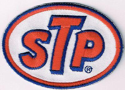 STP Logo - STP LOGO PATCH IRON ON motor oil drag racing formula racing muscle car hot rod