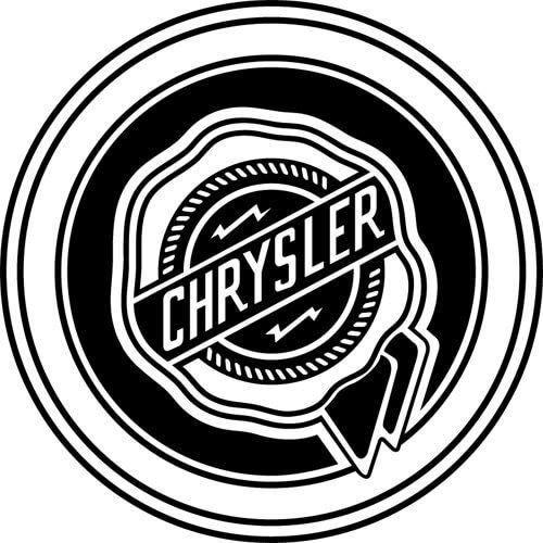 Crysler Logo - Chrysler Decal Sticker LOGO DECAL