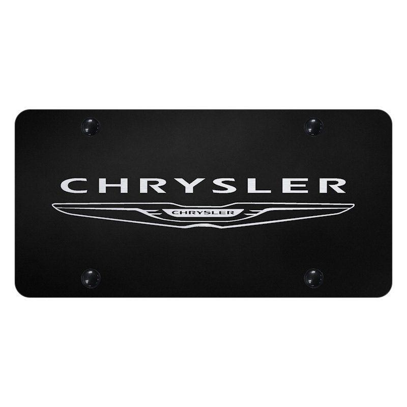 Crysler Logo - Autogold® Plate with Laser Etched Chrysler Logo and New Emblem