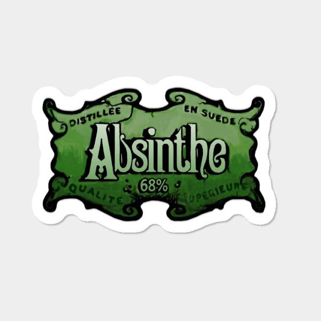 Absinthe Logo - Absinthe Label Sticker By OnYourDrugs Design By Humans