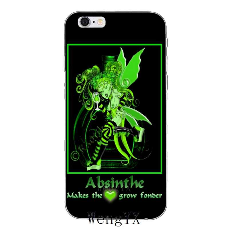 Absinthe Logo - Absinthe The Green Fairy drink Slim silicone Soft phone case For Xiaomi Mi  6 A1 5 5s 5x mix max 2 Redmi Note 3 4 5 5A pro plus