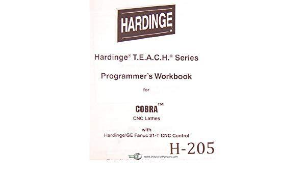 Hardinge Logo - Hardinge Lathe, T.E.A.C.H. Series, Programmer's Workbook, Cobra CNC
