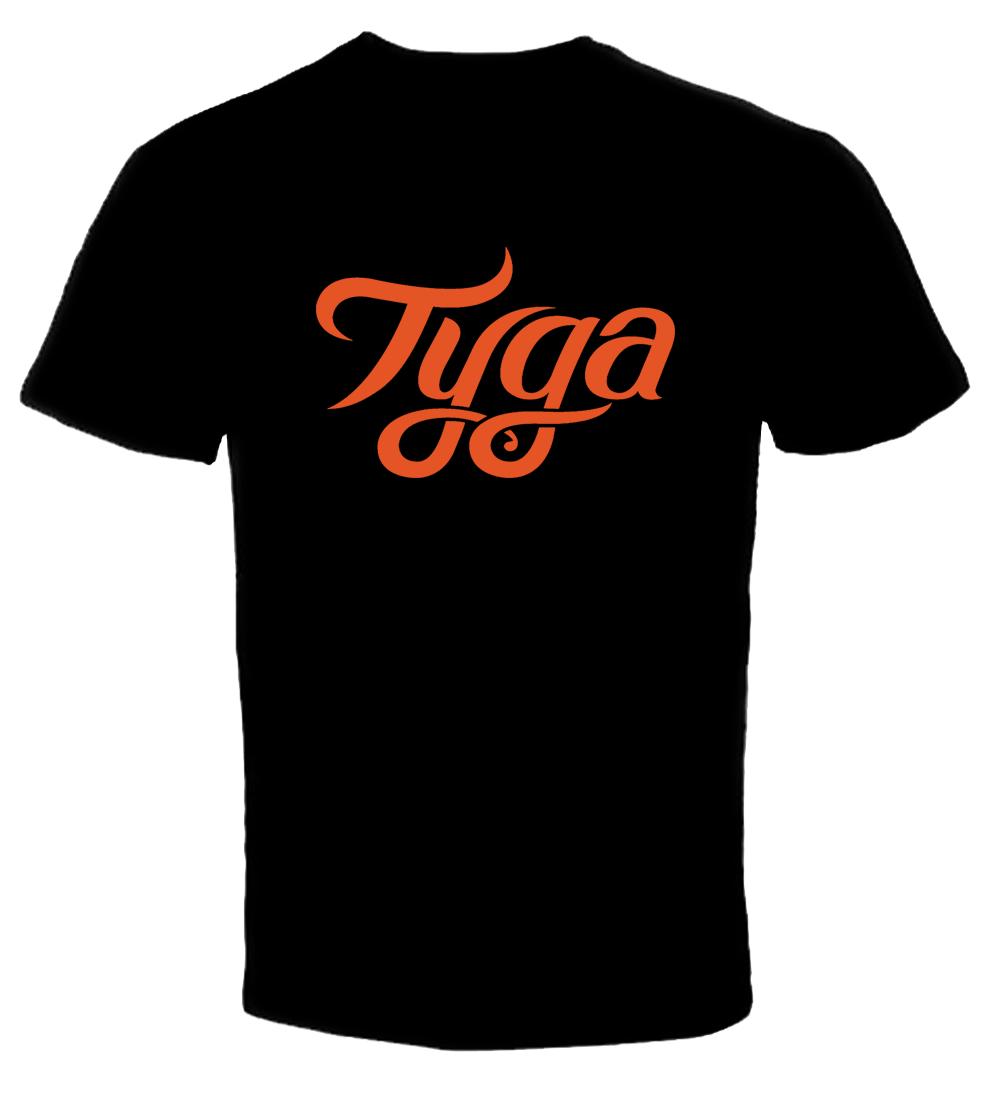 Tyga Logo - Tyga Logo 2 T Shirt Print T-Shirt Harajuku Short Sleeve Men Top Print T  Shirt Men Summer Style Fashion top tee