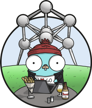 Golang Logo - Go Meetup logo and location poll Belgium (Brussels)