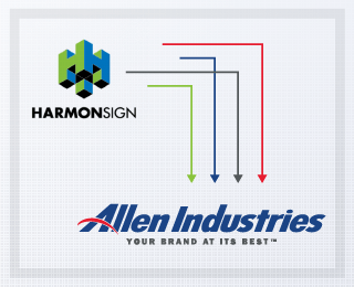 Harmon Logo - Harmon Sign - now part of Allen Industries. New logo. Same great ...