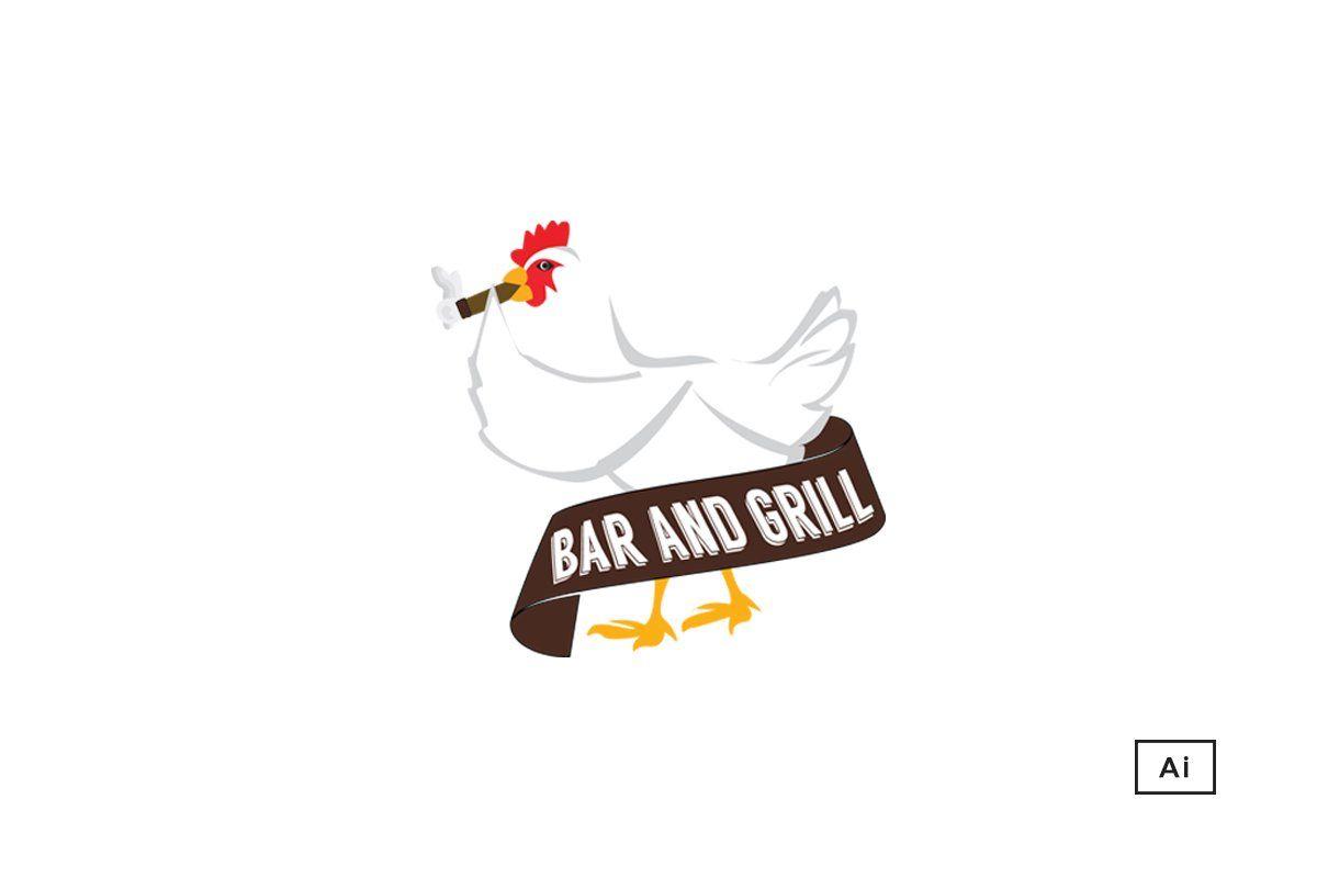 Bars Logo - Bar & Grill Logo Template