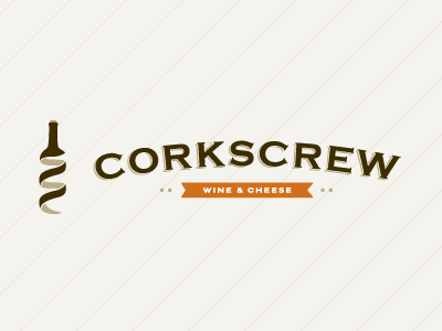 Corkscrew Logo - Corkscrew Logo by Adam Nielsen on Dribbble