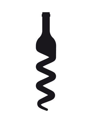 Corkscrew Logo - Logo Vino. Graphix. Logos Design, Wine Logo, Logos