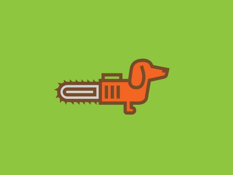 Chainsaw Logo - Chainsaw the dog Logo by Kyle Lambert on Dribbble