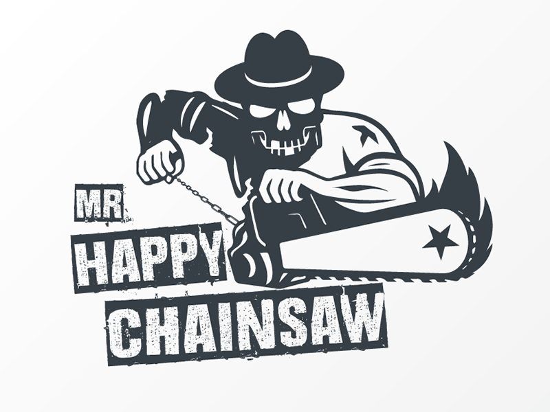 Chainsaw Logo - Mr. Happy Chainsaw by Natterum on Dribbble