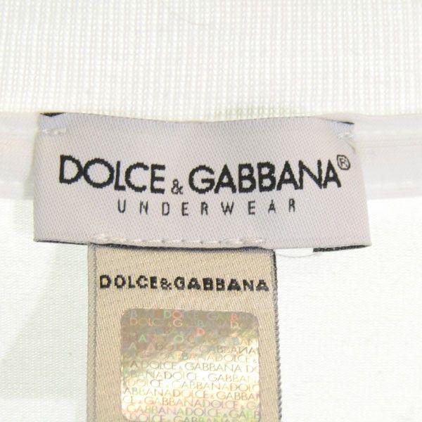 It5 Logo - DOLCE & GABBANA DG Emblem Cotton T Shirt White Size: IT5 (dolce And Gabbana)