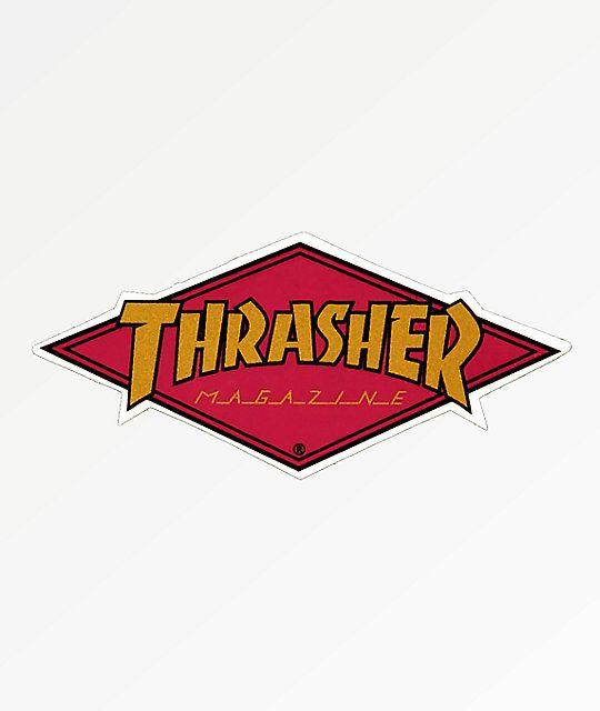Dimaond Logo - Thrasher Diamond Logo Sticker