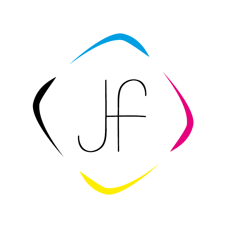 JF Logo - JF Print, Logo design, Illustrator. Graphics diary. Logos design