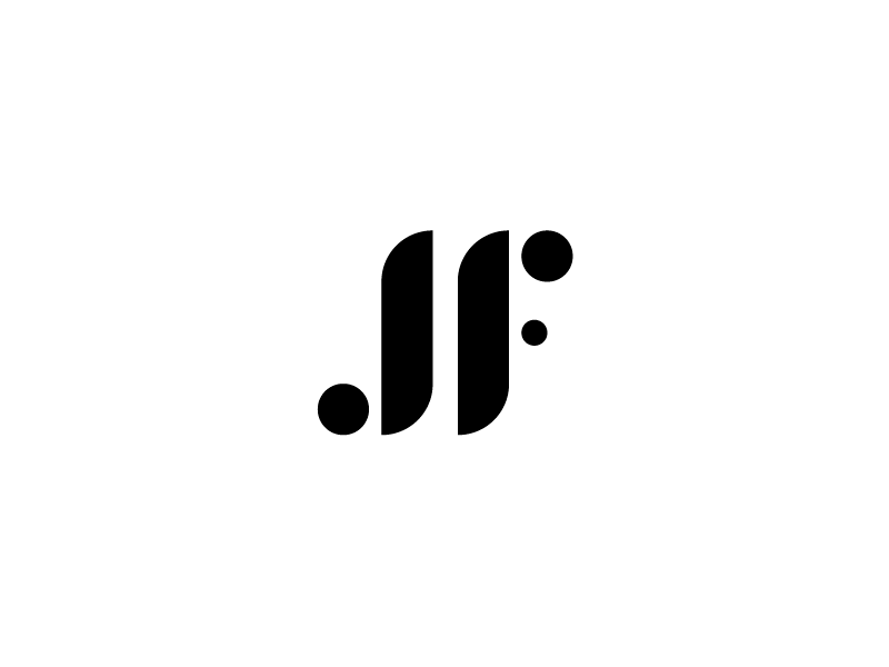 JF Logo - JF Identity. LOGOs. Monogram logo, Logo branding, Logos design