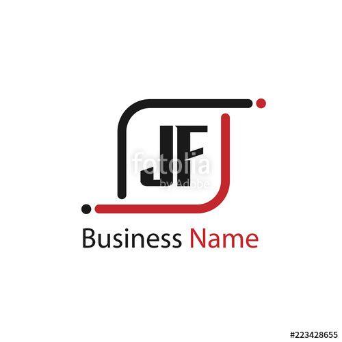 JF Logo - Initial Letter JF Logo Template Design