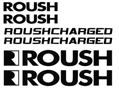 Roush Logo - (6 PIECES) FORD MUSTANG ROUSH Racing Decal Vinyl Sticker emblem logo kit set
